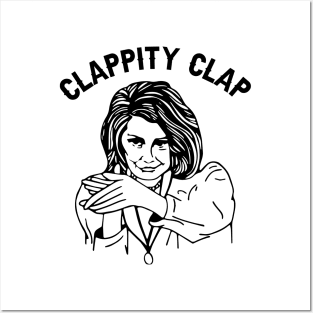 Nancy Pelosi Clappity Clap Funny Anti-Trump Gift Posters and Art